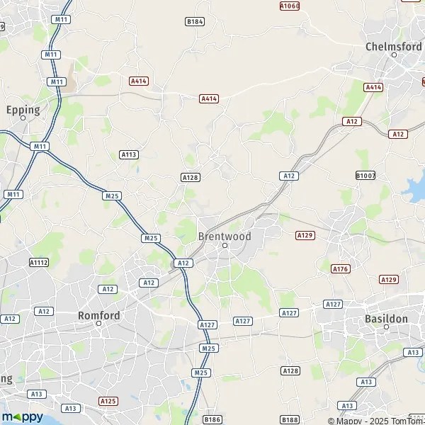 Map Great Warley map of Great Warley (CM13 3) and practical information